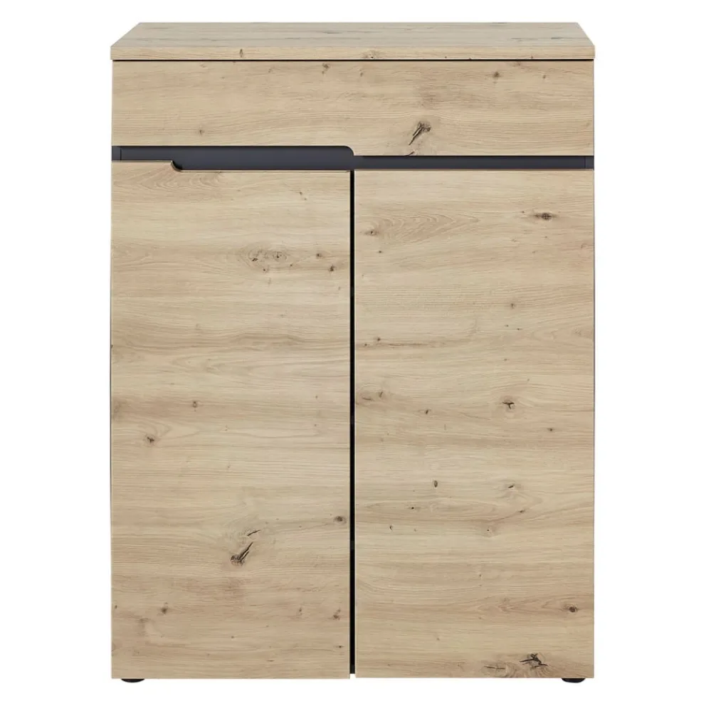 Voleo Schuhschrank Memphis eichefarbig, graphitgrau Sale