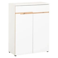 Novel Schuhschrank Memphis eichefarbig, weiss Outlet