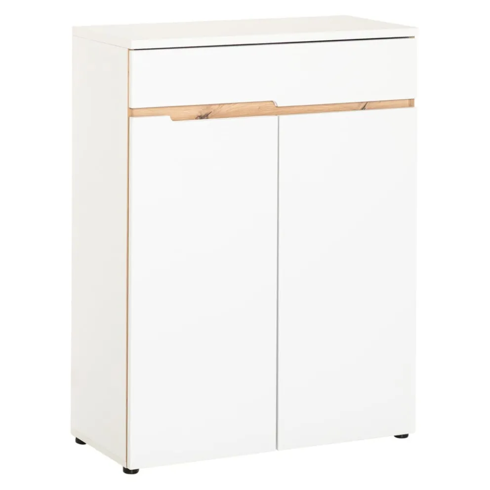 Novel Schuhschrank Memphis eichefarbig, weiss Outlet