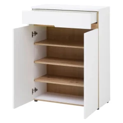 Novel Schuhschrank Memphis eichefarbig, weiss Outlet
