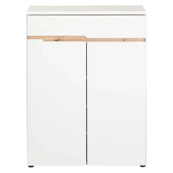 Novel Schuhschrank Memphis eichefarbig, weiss Outlet