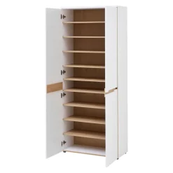 Novel Schuhschrank Memphis eichefarbig, weiss Outlet
