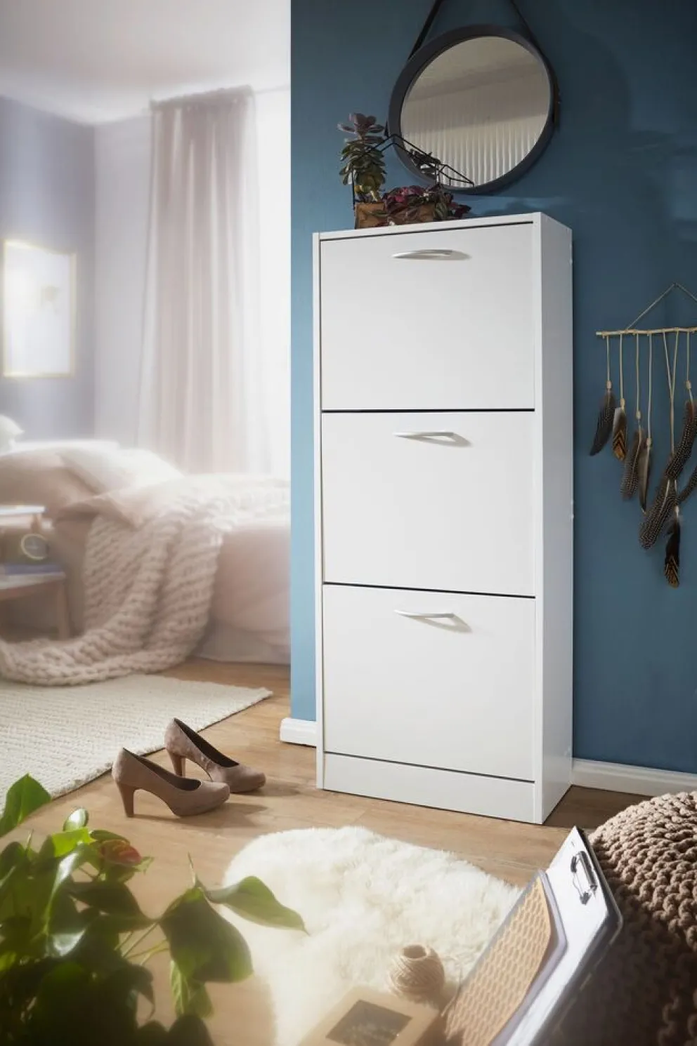 MID.YOU Schuhschrank Modern weiss Outlet