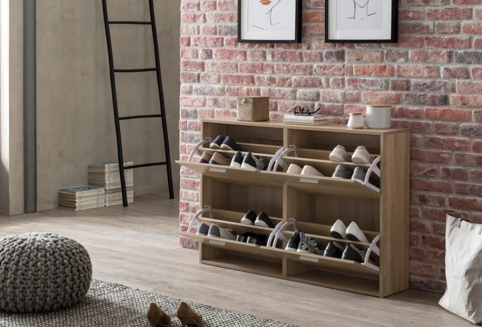 MID.YOU Schuhschrank Modern hellbraun Clearance