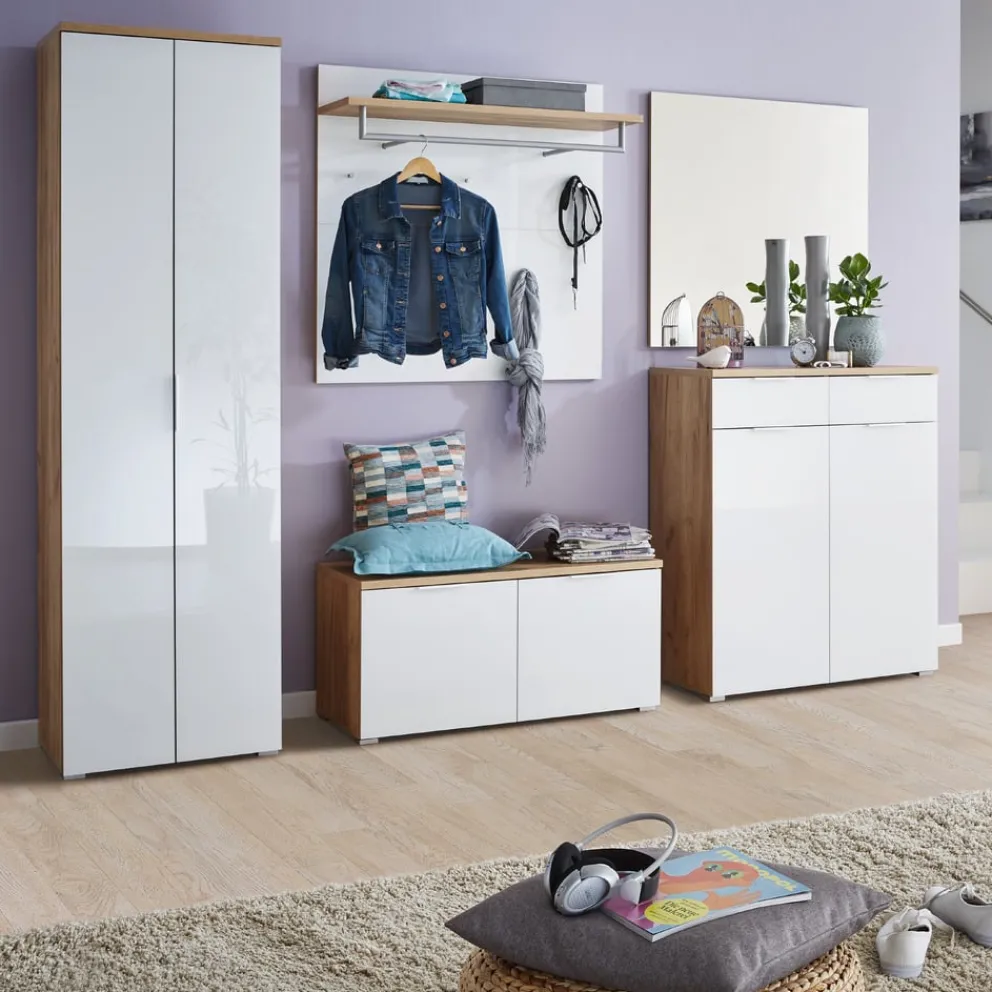 Voleo Schuhschrank New York eichefarbig, weiss Best