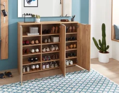 Voleo Schuhschrank New York eichefarbig, weiss Clearance