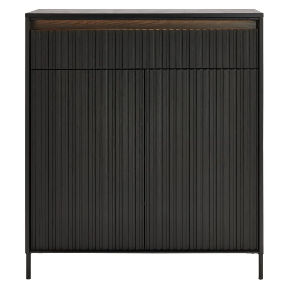 Hom'In Schuhschrank Noto schwarz Clearance