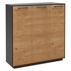 Dieter Knoll Schuhschrank Savona anthrazit, eichefarbig Discount