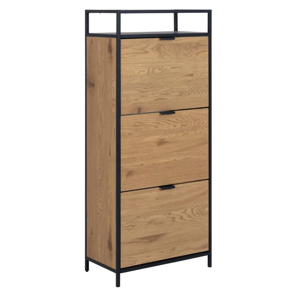 MID.YOU Schuhschrank Seaford wildeichefarbig Discount