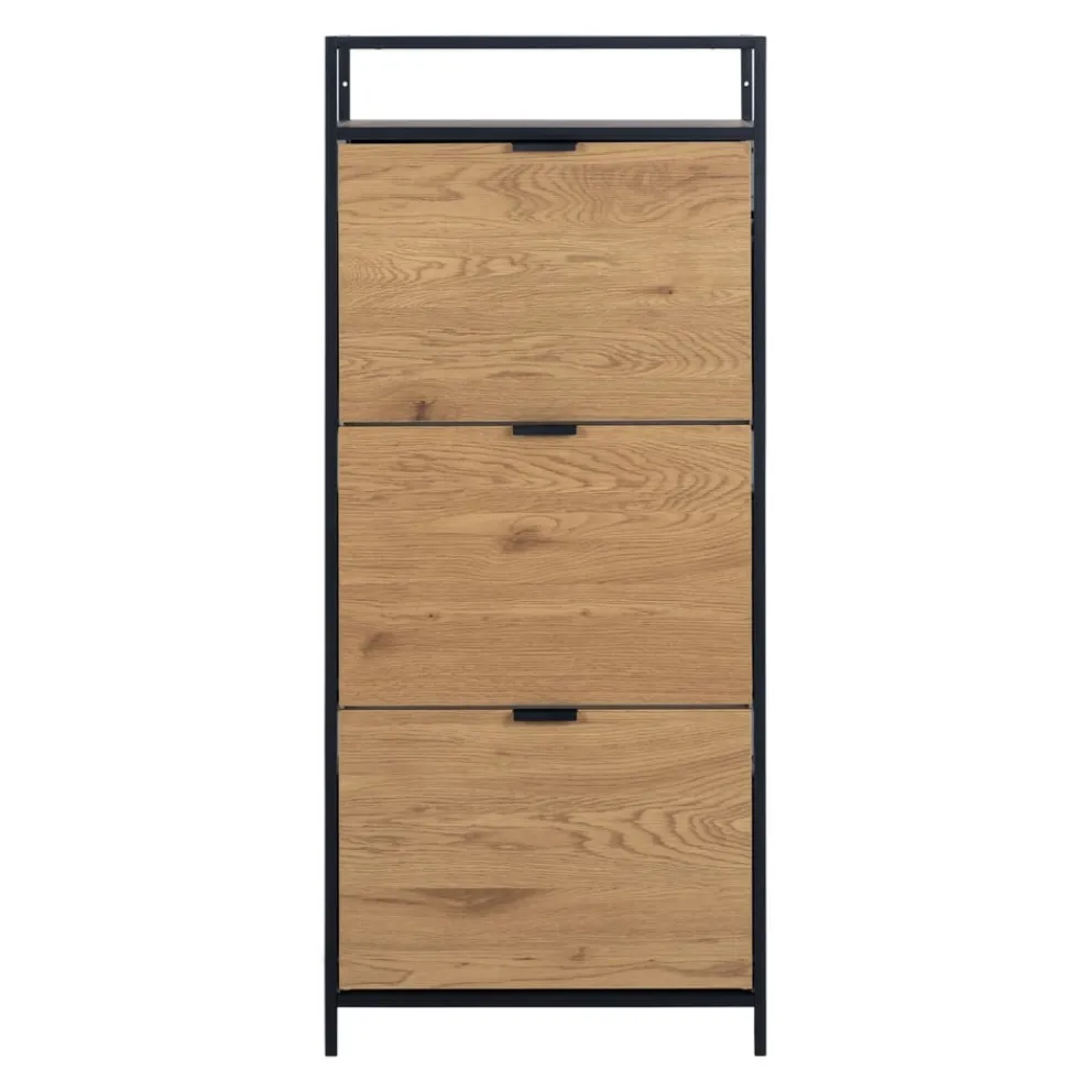 MID.YOU Schuhschrank Seaford wildeichefarbig Discount