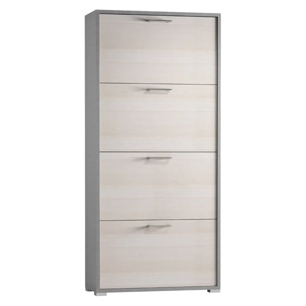 Sikelia Schuhschrank Shoe eichefarbig, weiss