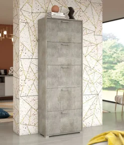 Sikelia Schuhschrank Shoe betongrau