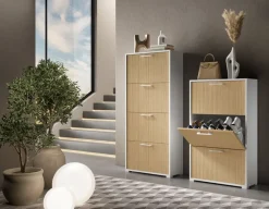 Sikelia Schuhschrank Shoe weiss Outlet