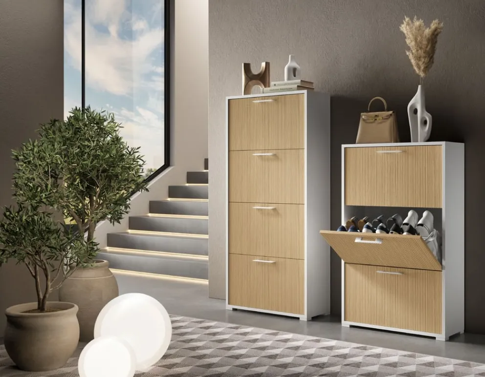 Sikelia Schuhschrank Shoe weiss Outlet
