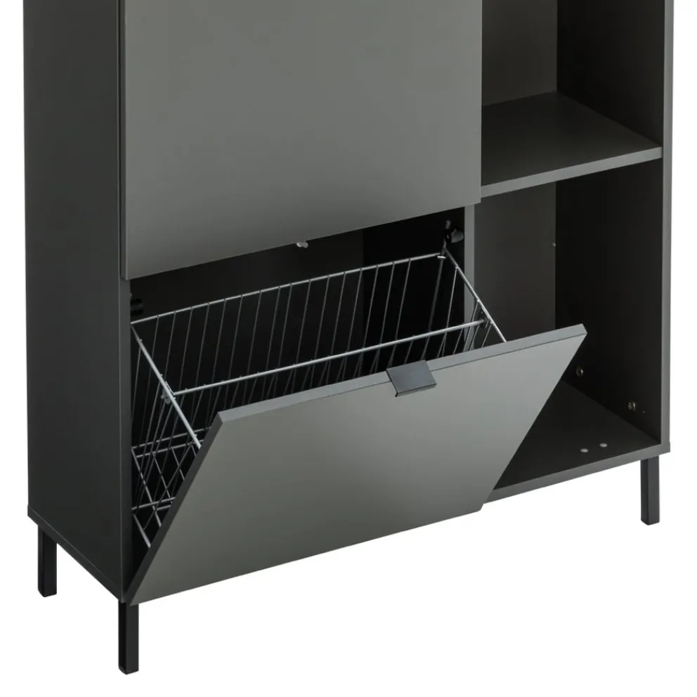 Johann Jakob Schuhschrank Tirana graphit, schwarz Sale