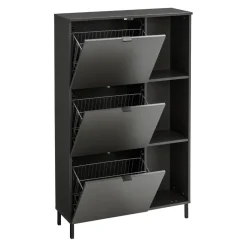 Johann Jakob Schuhschrank Tirana graphit, schwarz Sale