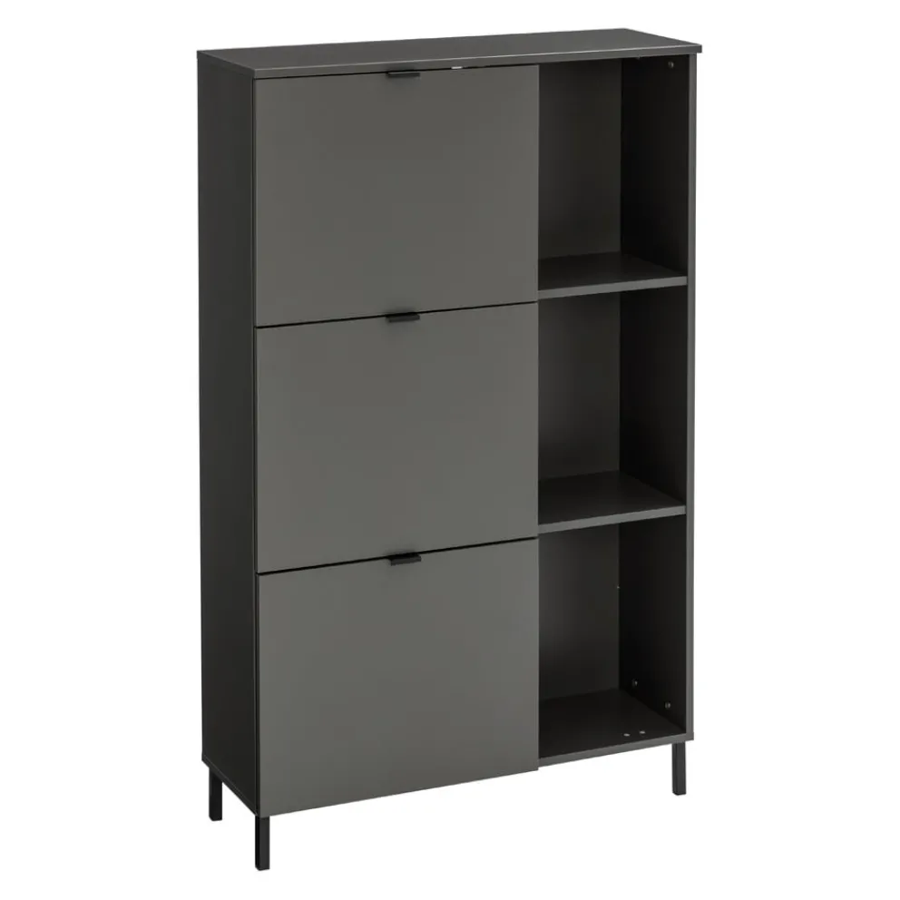 Johann Jakob Schuhschrank Tirana graphit, schwarz Sale