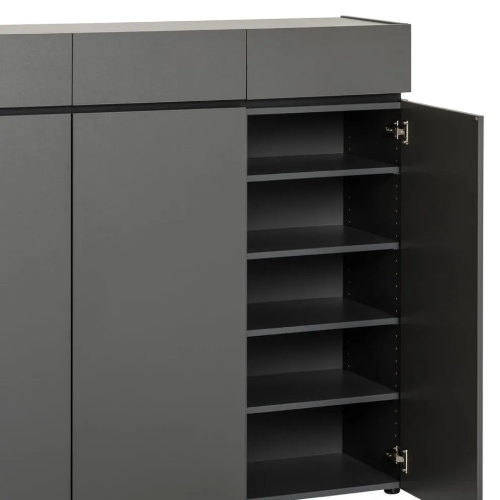 Voleo Schuhschrank Unique graphit, schwarz Hot