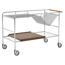 &Tradition Servierwagen Alima silber, walnuss Hot