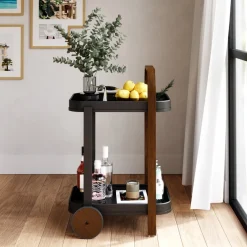 Umbra Servierwagen Table nussbaumfarbig, schwarz Best
