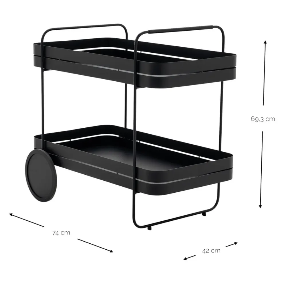 Spinder Design Servierwagen TAFF schwarz Outlet