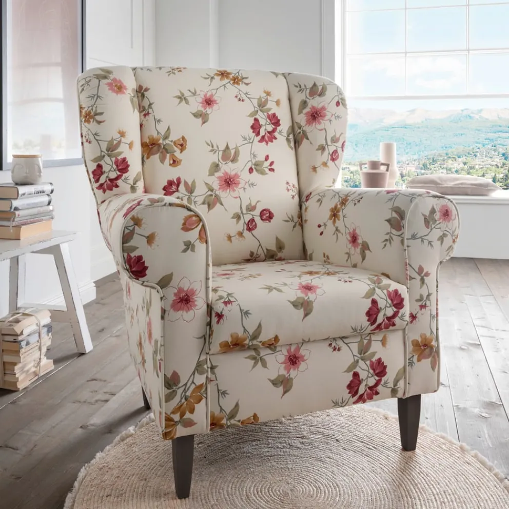 Livetastic Sessel Asino beige, ockerbraun, rot Clearance