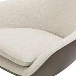 LEOLUX Sessel Caruzzo crème Outlet
