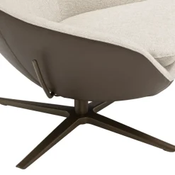 LEOLUX Sessel Caruzzo crème Outlet