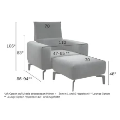 sensoo Sessel Cosy1 crème Outlet