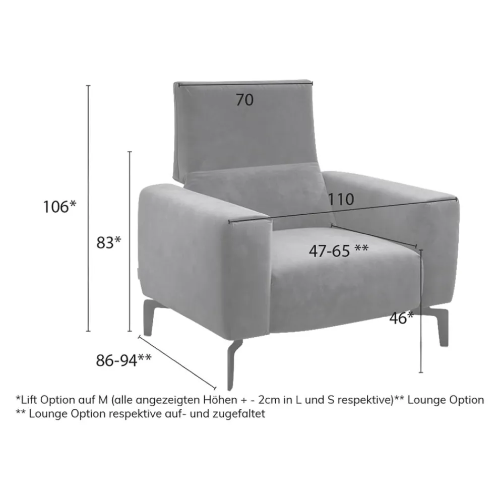 sensoo Sessel Cosy1 dunkelbraun Sale