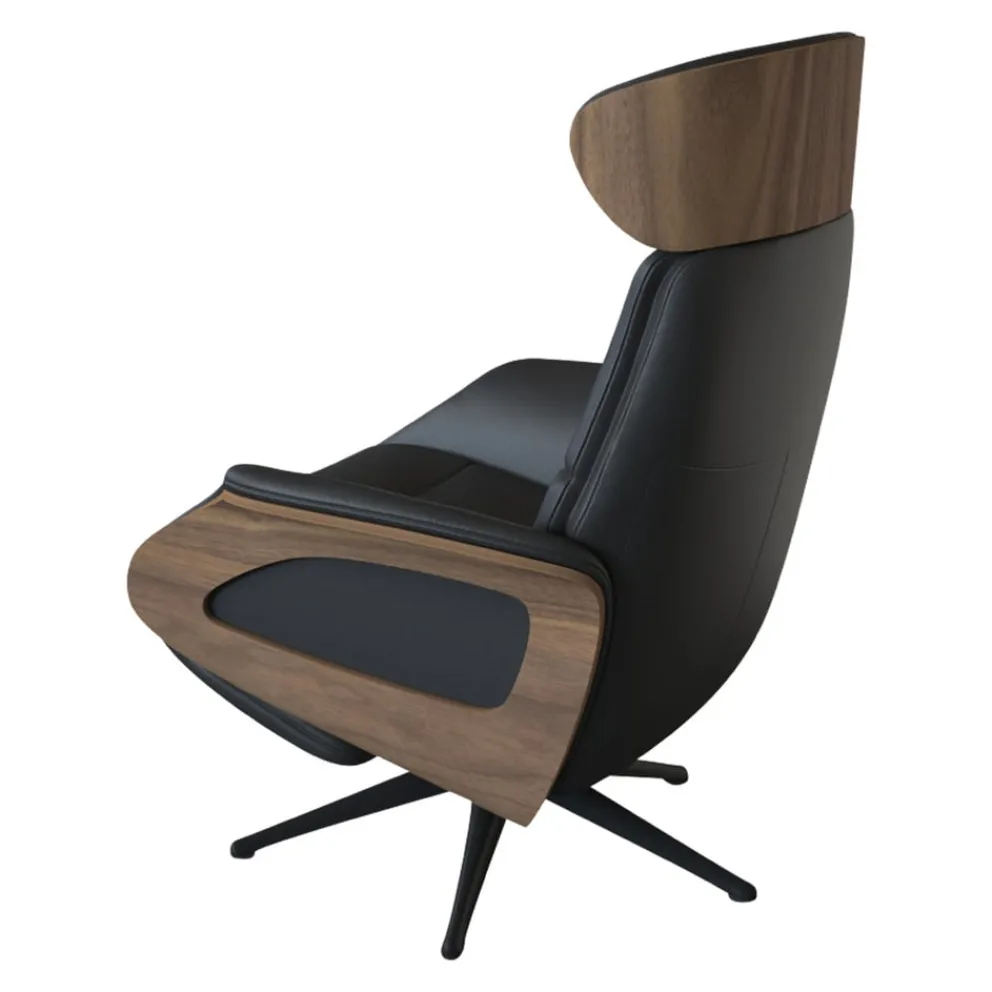 FLEXLUX Sessel Fashion Clement Omaha 0730 ink jet black Outlet