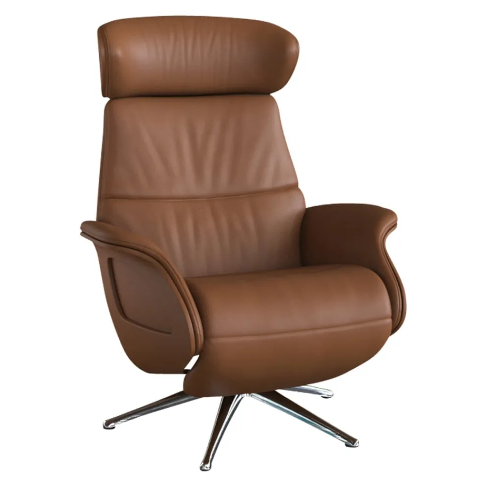 FLEXLUX Sessel Fashion Clement Omaha 0732 cognac brown New