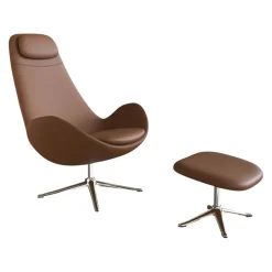 FLEXLUX Sessel Ghost High Century 0873 Cognac Brown Hot
