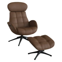 FLEXLUX Sessel Metro Chester Dakota 0742 modern cognac brown