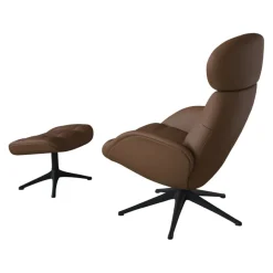 FLEXLUX Sessel Metro Chester Dakota 0742 modern cognac brown
