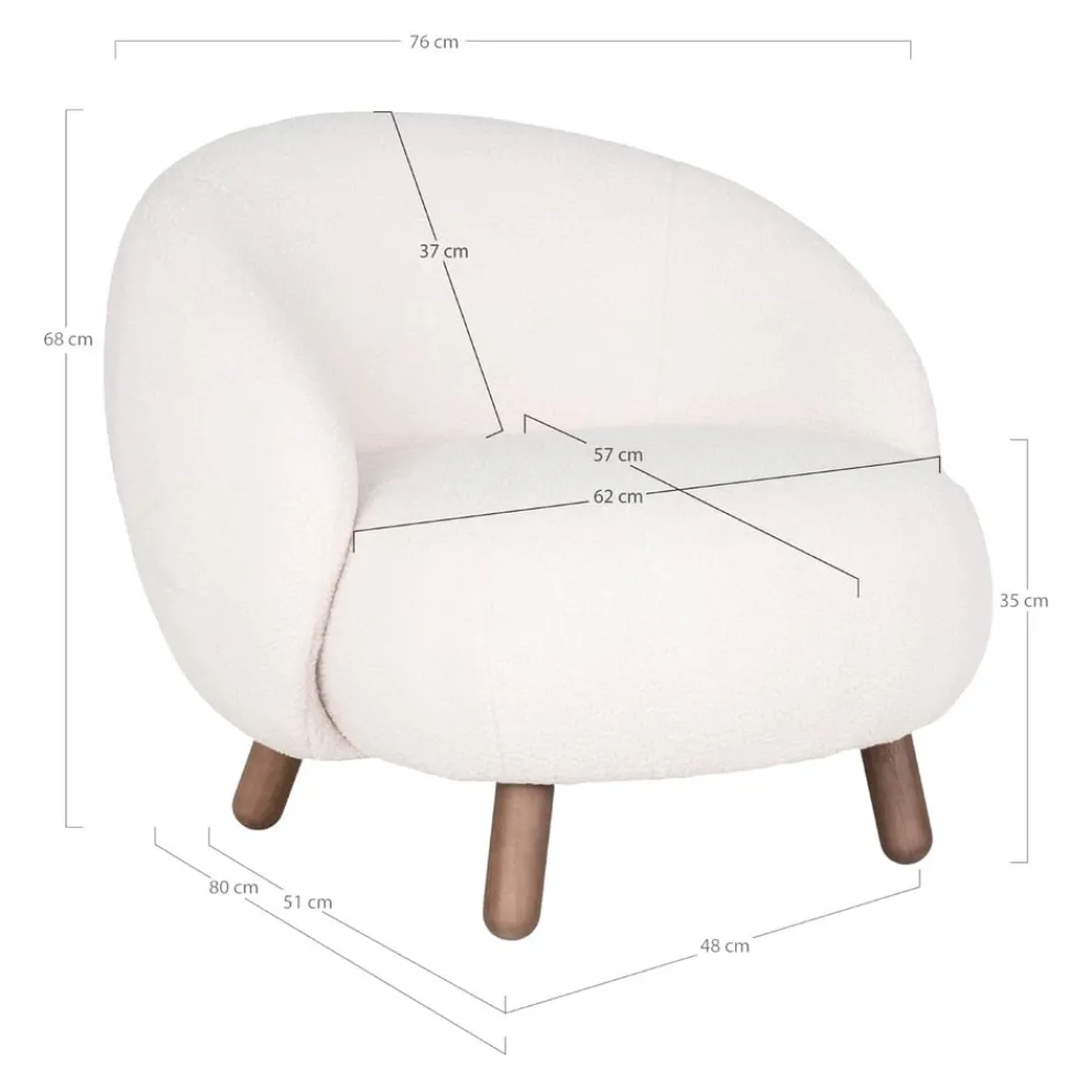 edy&liv Sessel Savona weiss Outlet