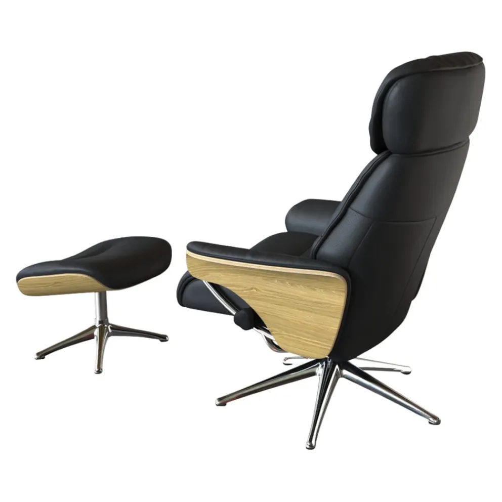 FLEXLUX Sessel Scandi Aarhus Omaha 0730 ink jet black