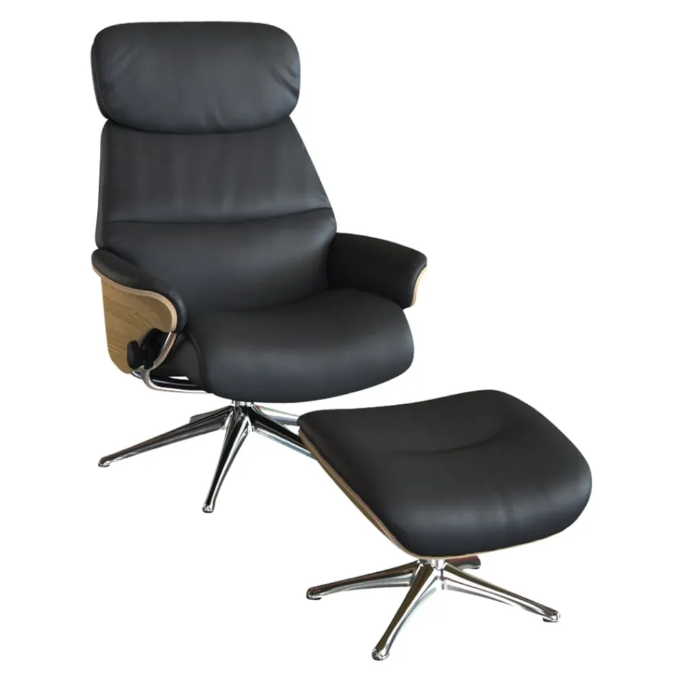 FLEXLUX Sessel Scandi Aarhus Omaha 0730 ink jet black