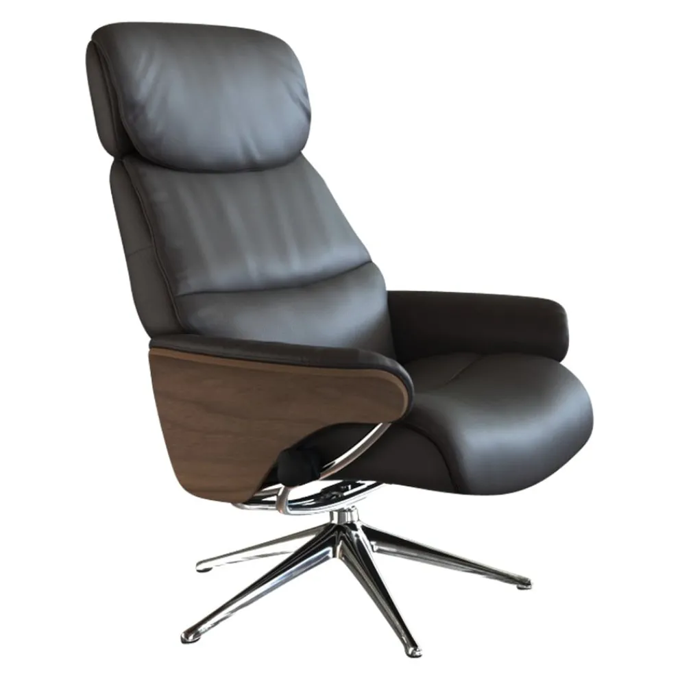 FLEXLUX Sessel Scandi Aarhus Savoy 0962 Dark Brown Ameretto New