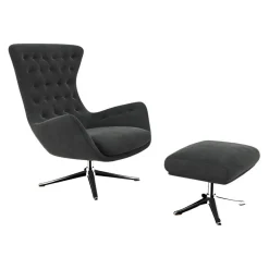 FLEXLUX Sessel Sini Kat. 2, Super Velvet 2376 Silver Grey Sale