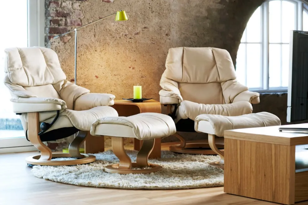 Stressless Sessel ST. Reno 094 Paloma 14 Vanilla New