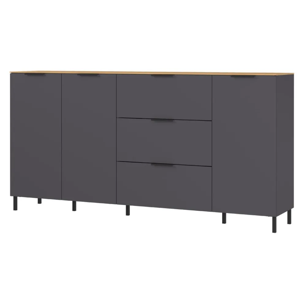 Xora Sideboard California-506 graphit, navarra-eiche-nb. Discount