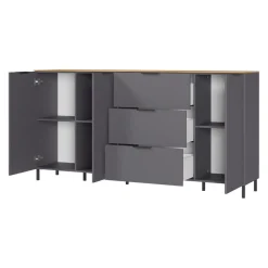 Xora Sideboard California-506 graphit, navarra-eiche-nb. Discount