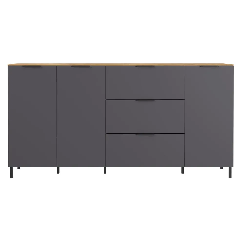 Xora Sideboard California-506 graphit, navarra-eiche-nb. Discount