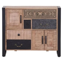 Ambia Home Sideboard Cortina braun, dunkelgrau, mangofarbig Hot