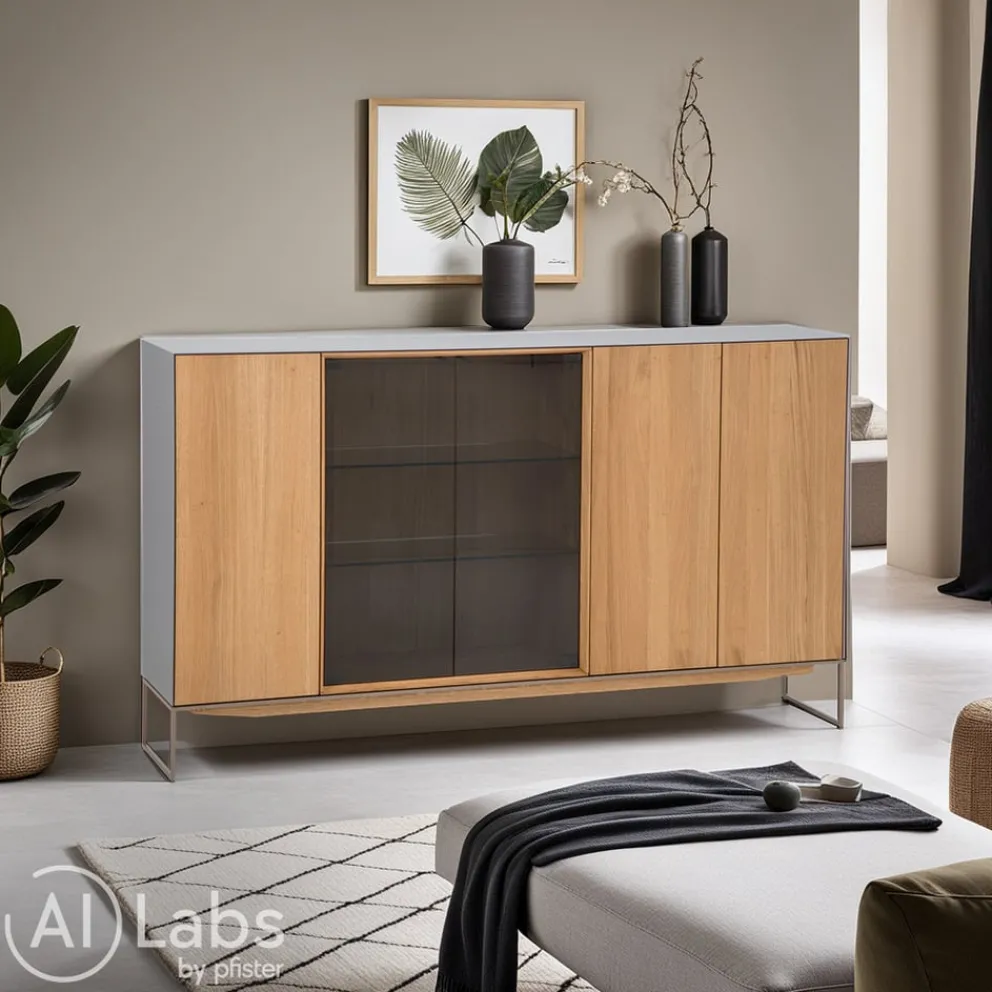 TEAM 7 Sideboard Cubus Pure eichefarbig Outlet