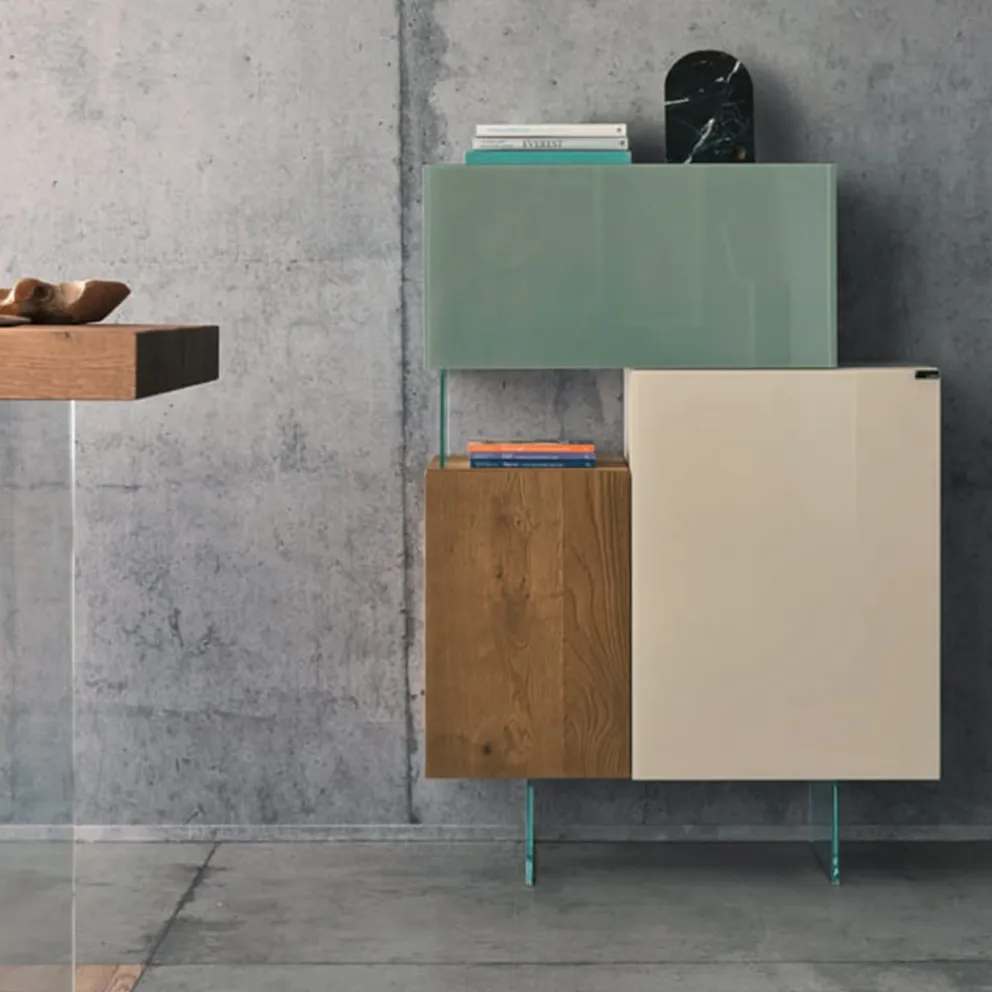 Lago Sideboard 36E8 Wildwood naturale, argilla, spago Discount