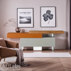 Lago Sideboard 36E8 Wildwood naturale, mandorla, ruggine Best