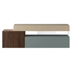 Lago Sideboard 36E8 Wildwood scuro, argilla, spago