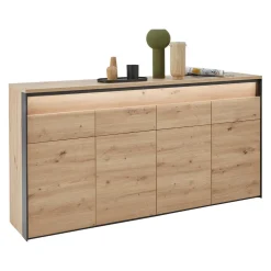 Voleo Sideboard Edra eichefarbig, schwarz New